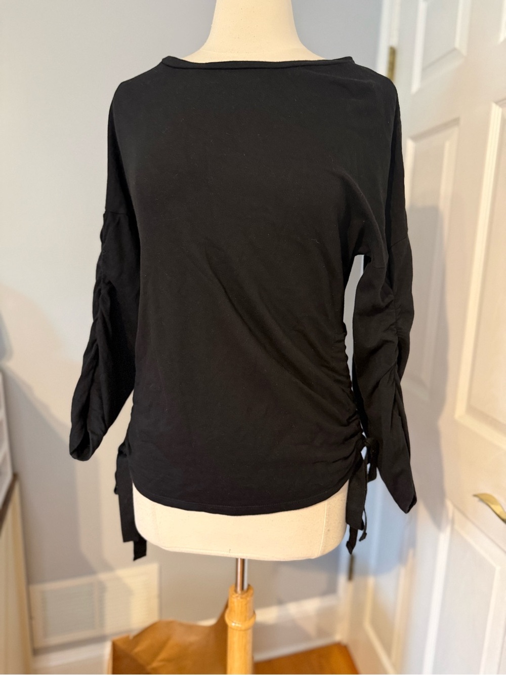 INC international Concepts adjustable side Ruching sweatshirt